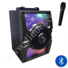 Преносим плеър RoTech, RT-50767, с микрофон, 15W, FM, USB, microSD, BT, Black